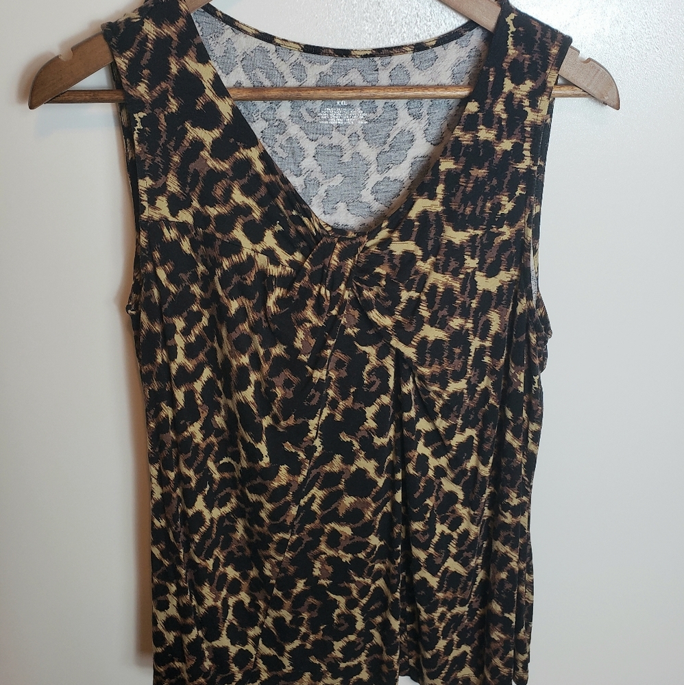 Merona Animal Print Sleeveless Top